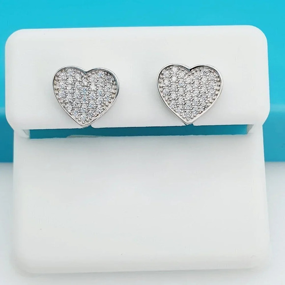 925 Sterling Silver CZ Beautiful Earrings for Women, 1USPAR4125 - Picture 1 of 11